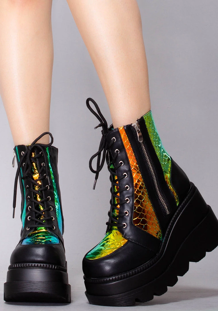 Cape Robbin Radioactive Platform Boots 4 Cape Robbin Radioactive Platform Boots