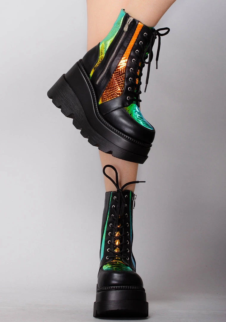 Cape Robbin Radioactive Platform Boots 5 Cape Robbin Radioactive Platform Boots