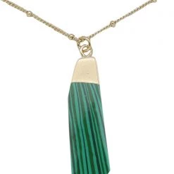 Charged Wisdom Malachite Gemstone Necklace New