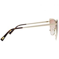 DIFF Eyewear Becky Sunglasses In Gold/Brown Gradient