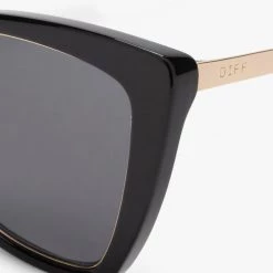 DIFF Eyewear Becky IV Polarized Sunglasses In Black/Gray The Great Fantastic