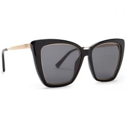 DIFF Eyewear Becky IV Polarized Sunglasses In Black/Gray The Great Fantastic