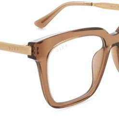 DIFF Eyewear Bella Blue Light Glasses In Dunes Crystal 10 DIFF Eyewear Bella Blue Light Glasses In Dunes Crystal