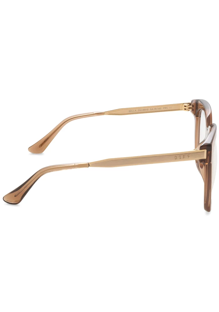 DIFF Eyewear Bella Blue Light Glasses In Dunes Crystal 5 DIFF Eyewear Bella Blue Light Glasses In Dunes Crystal