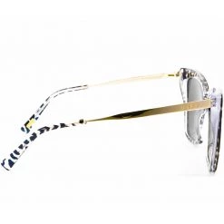 DIFF Eyewear The Great Fantastic Becky II Sunglasses In Clear Leopard /Grey Mirror