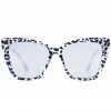 DIFF Eyewear The Great Fantastic Becky II Sunglasses In Clear Leopard /Grey Mirror