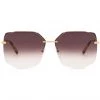 DIFF Eyewear Tea Room Cinema Bree Sunglasses In Gold/Brown Gradient
