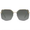 DIFF Eyewear New Bree Sunglasses In Gold/G15 Gradient