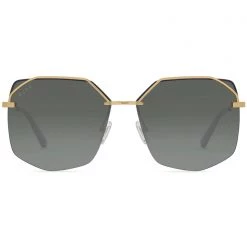 DIFF Eyewear New Bree Sunglasses In Gold/G15 Gradient