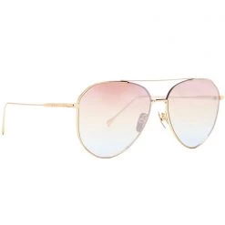 DIFF Eyewear The Great Fantastic Dash Sunglasses In Gold/Rainbow Flash