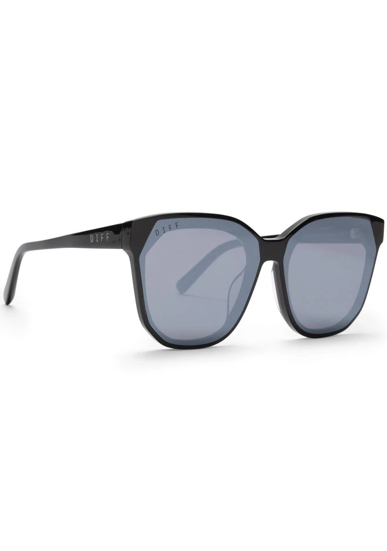 DIFF Eyewear New Gia Sunglasses In Black/Grey Mirror 4 DIFF Eyewear New Gia Sunglasses In Black/Grey Mirror