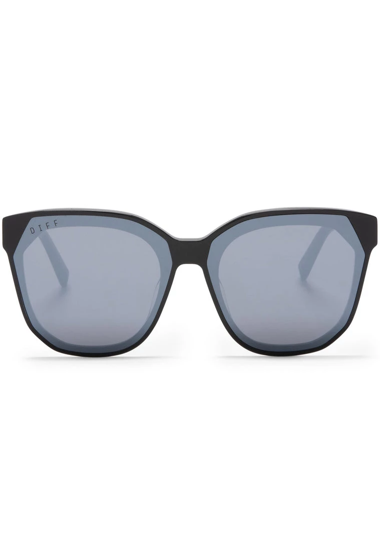 DIFF Eyewear New Gia Sunglasses In Black/Grey Mirror 3 DIFF Eyewear New Gia Sunglasses In Black/Grey Mirror
