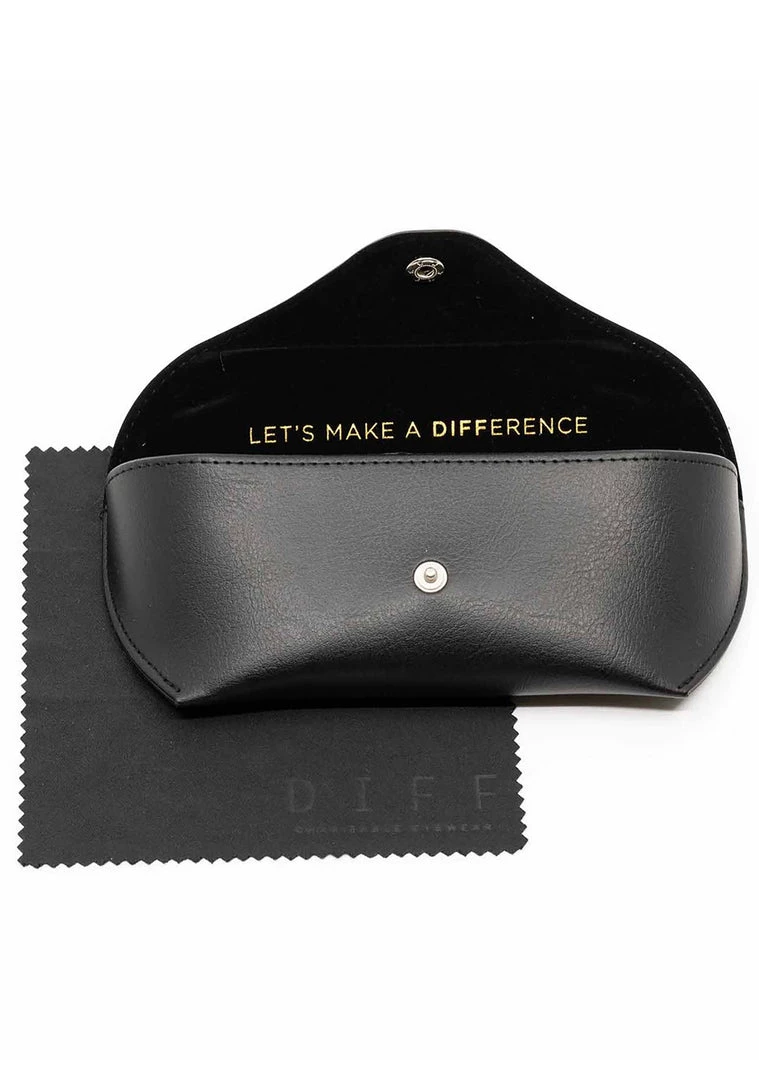 DIFF Eyewear Gia Sunglasses In Matte Black/Grey Gradient 6 DIFF Eyewear Gia Sunglasses In Matte Black/Grey Gradient