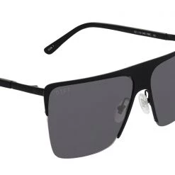 DIFF Eyewear Kendra Sunglasses In Matte Black/Grey
