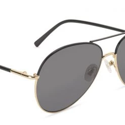 DIFF Eyewear Knox Sunglasses In Gold/Grey The Great Fantastic 7 DIFF Eyewear Knox Sunglasses In Gold/Grey The Great Fantastic