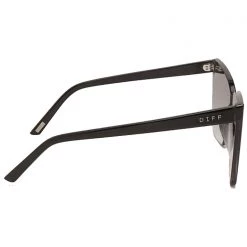 DIFF Eyewear New Goldie Sunglasses In Black/Smoke Flash