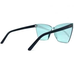 DIFF Eyewear Goldie Sunglasses In Black Turquoise Mirror New 13 DIFF Eyewear Goldie Sunglasses In Black Turquoise Mirror New