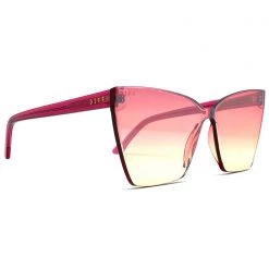 DIFF Eyewear Goldie Sunglasses In Macarena Pink Crystal Sunset Gradient Flash