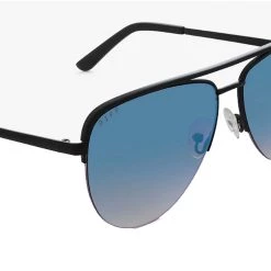 DIFF Eyewear Tate Sunglasses In Black/Aegean Mirror The Great Fantastic 10 DIFF Eyewear Tate Sunglasses In Black/Aegean Mirror The Great Fantastic