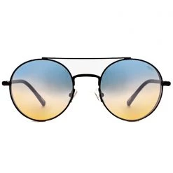 DIFF Eyewear The Great Fantastic X H.E.R. Driver Sunglasses In Black/Blue To Orange Flash