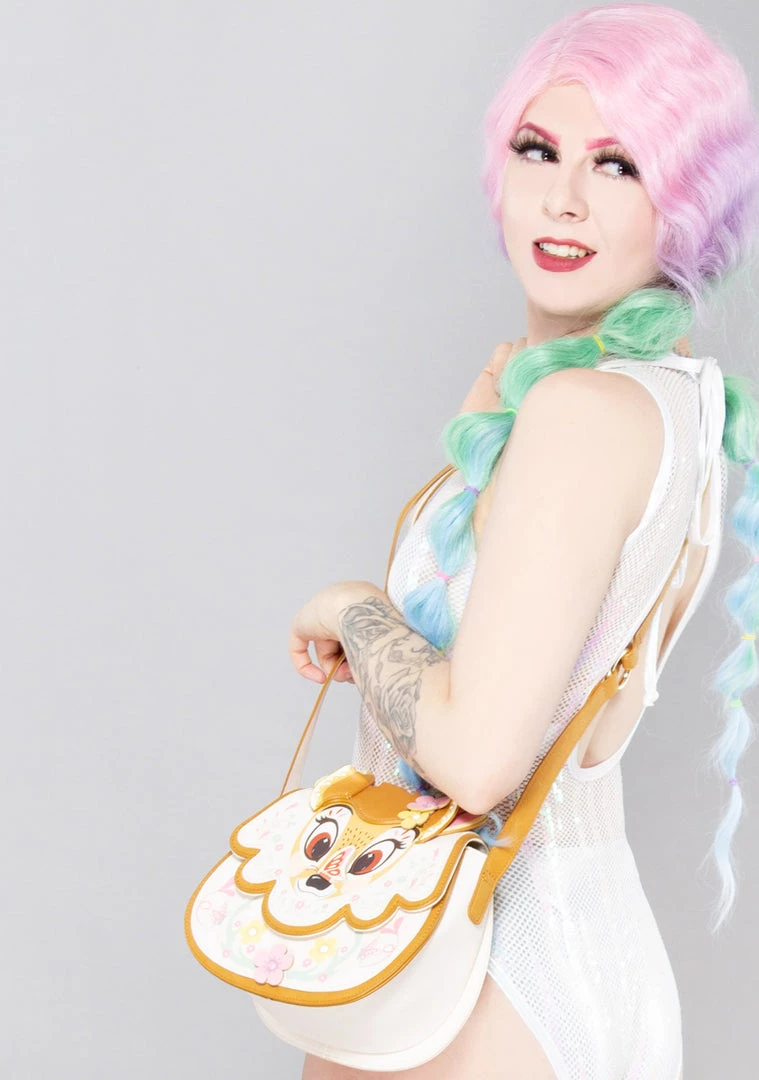 Danielle Nicole X Disney Bambi Scallop Saddle Crossbody Bag Bags 3 Danielle Nicole X Disney Bambi Scallop Saddle Crossbody Bag Bags