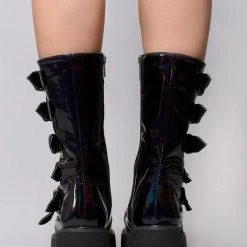 Demonia Shoes Necromancer Platform Boots