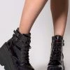 Demonia Shaker Hologram Platform Boots In Black Shoes 1 Demonia Shaker Hologram Platform Boots In Black Shoes