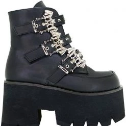 Demonia Bat Out Of Hell Platform Boots Wild Heart