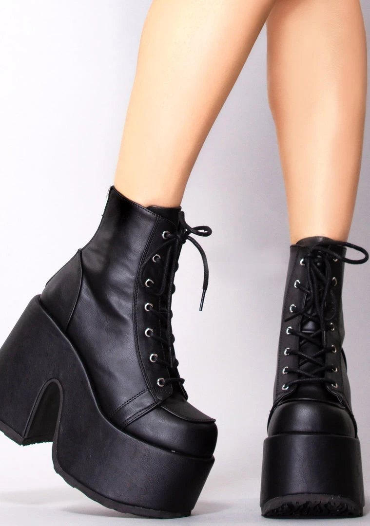 Demonia Here For Trouble Platform Boots Shoes 4 Demonia Here For Trouble Platform Boots Shoes