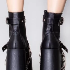 Demonia Shoes Agonys Embrace Platform Boots