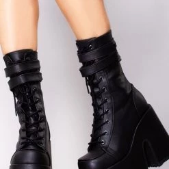 Demonia Shoes Night Dive Platform Boots