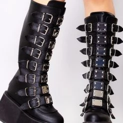 Demonia The Great Fantastic Obsession Multi Strapped Platform Boots