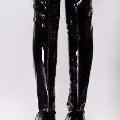 Demonia Dead Cell Thigh High Platform Boots Shoes