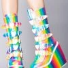 Demonia Mad World Kandi Hearts Platform Boots