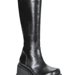 Demonia Total Blackout Platform Boots