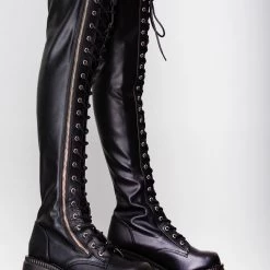 Demonia Dangerous Conviction Thigh-High Platform Boots The Great Fantastic
