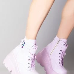 Demonia Miss Behave Platform Boots Shoes