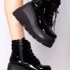 Demonia Paint It Black Platform Boots Wild Heart