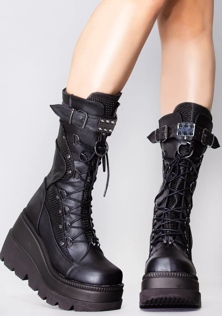 Demonia Disruptive Behavior Platform Boots Shoes 4 Demonia Disruptive Behavior Platform Boots Shoes