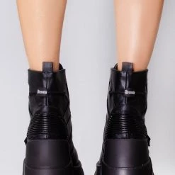 Demonia Black Ops Platform Boots Shoes