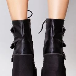 Demonia Creature Of The Night Platform Boots Shoes