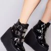Demonia Dark Resistance Platform Boots