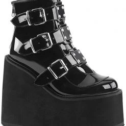 Demonia Dark Resistance Platform Boots