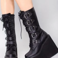 Demonia Assassinatrix Platform Boots Platform Boots Shoes