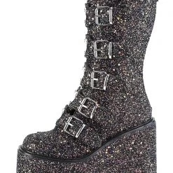 Demonia The Great Fantastic Supernovae Glittered Platform Boots