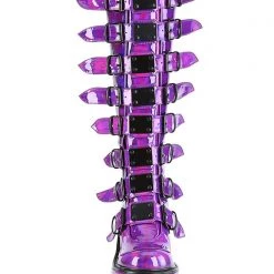 Demonia Technolyze Holographic Platform Boots