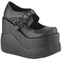 Demonia Mad World Miss Fortune Platform Wedge Heel