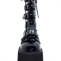 Demonia Shoes Necromancer Platform Boots