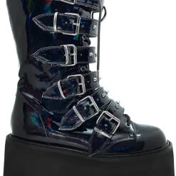 Demonia Shoes Necromancer Platform Boots