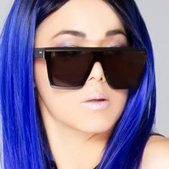 Dime Optics Unlocked Sunglasses In Matte Black/Grey Mirror New